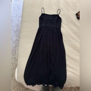 Navy blue Wilfred dress with slit